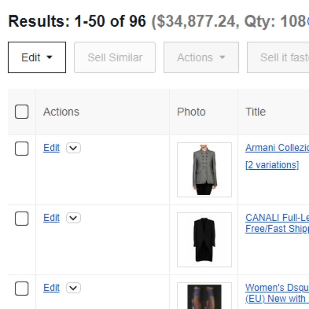 Designers brands store inventory All Brand New
